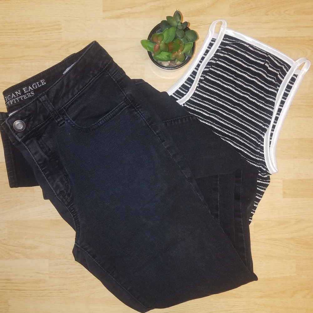 High rise jeans